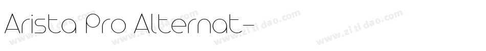 Arista Pro Alternat字体转换